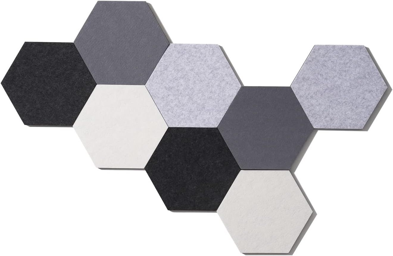 Detalle de LAJAR Felt Bulletin Board Tiles, 8-Piece Set