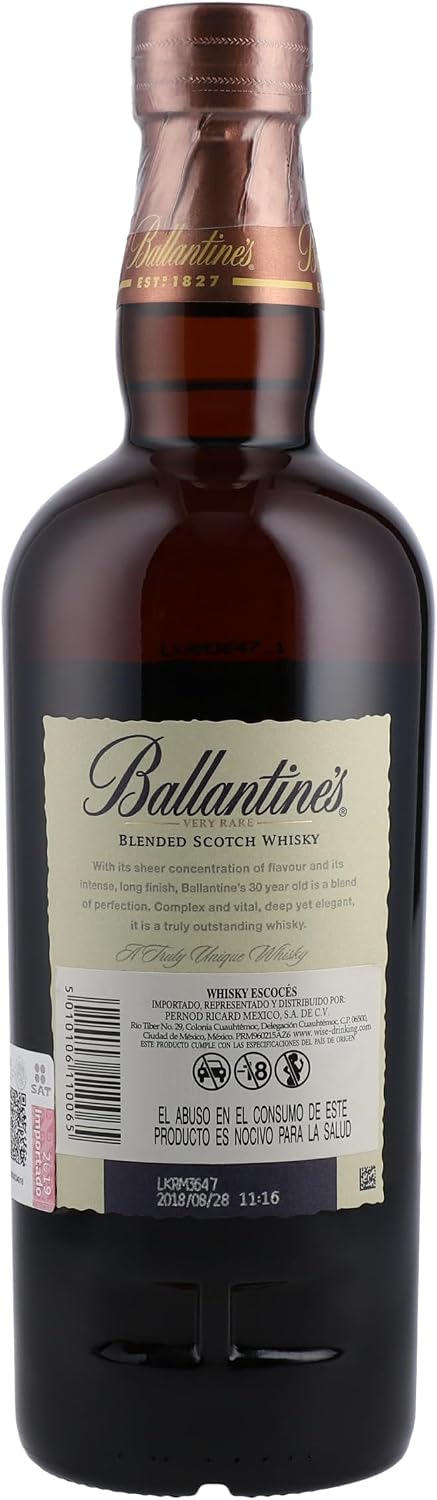 Detalle de Ballantine's 30 Años Whisky Escocés Premium 700 ml 🥃