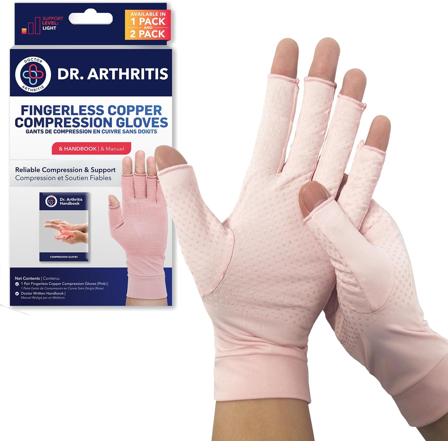 Detalle de Dr. Arthritis Copper Compression Gloves X-Large