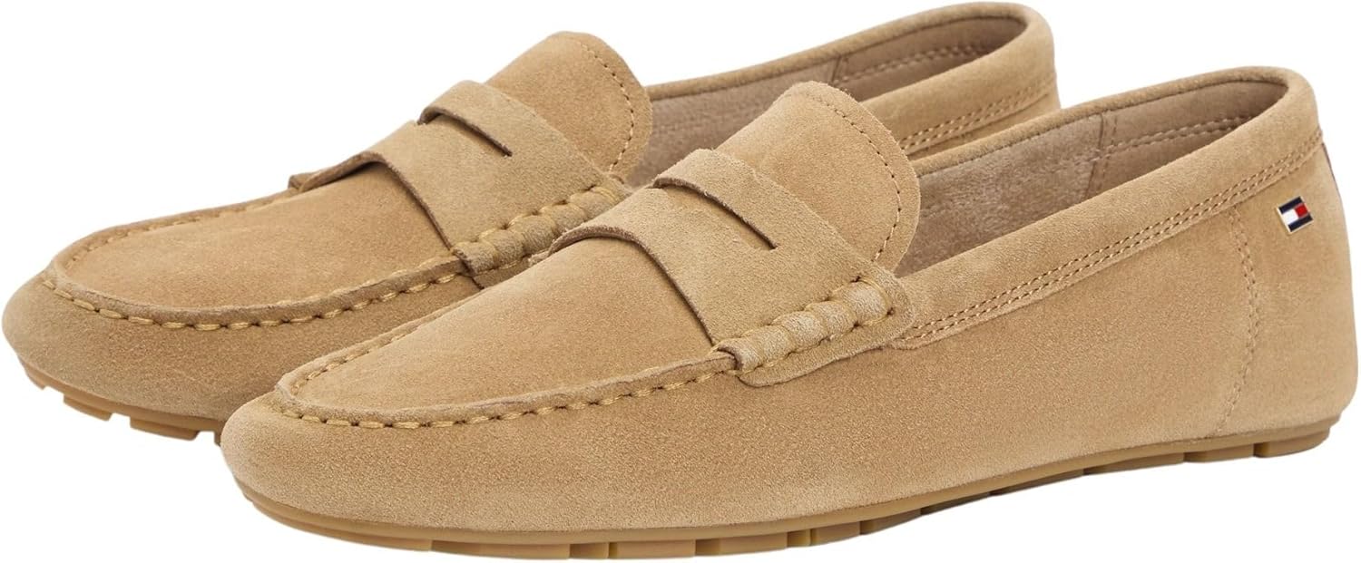 Thumbnail 2 de Tommy Hilfiger Damen Driver Schuh Flag Soft Suede Loafer – Elegant