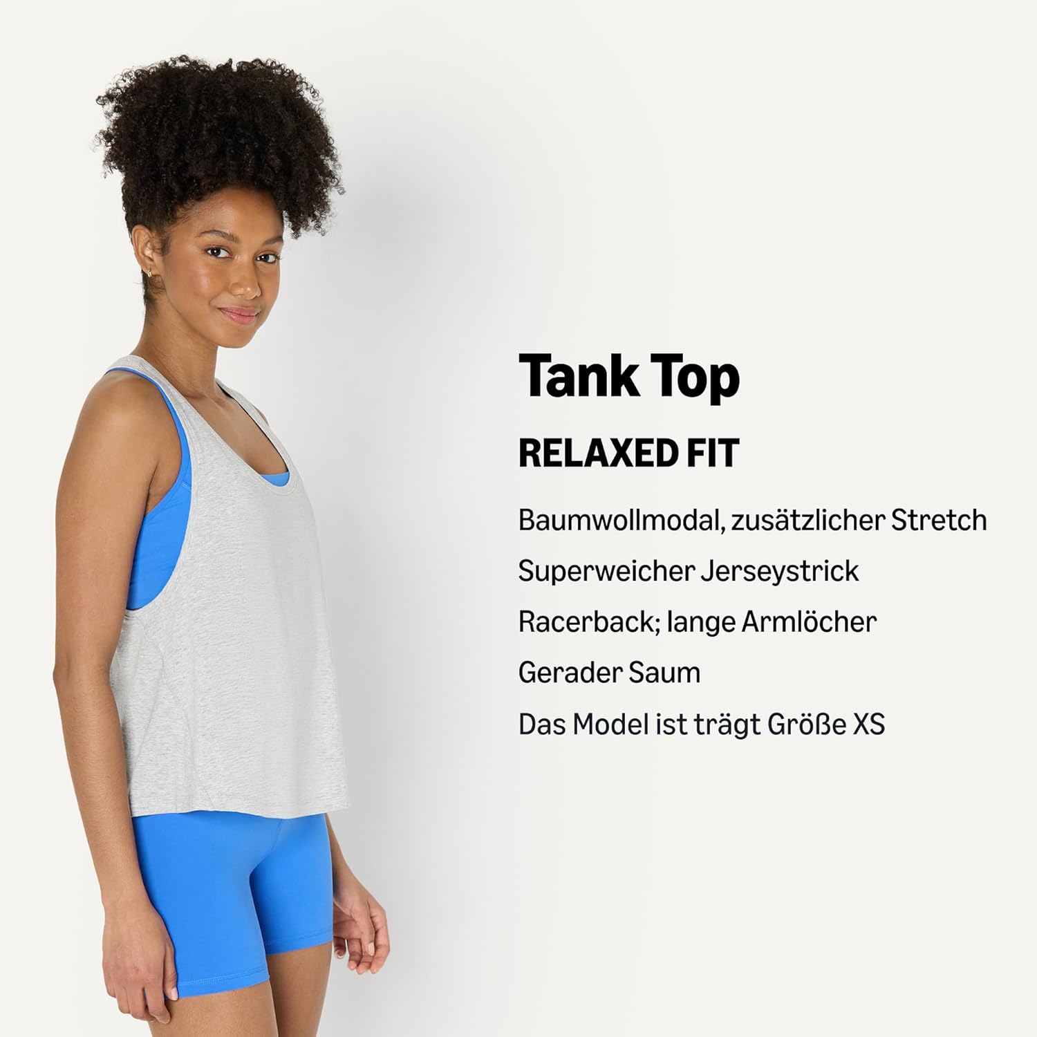 Thumbnail 3 de Leichtes Damen Yoga-Workout-Tanktop mit Relaxed Fit aus Baumwoll-Modal-Mischung