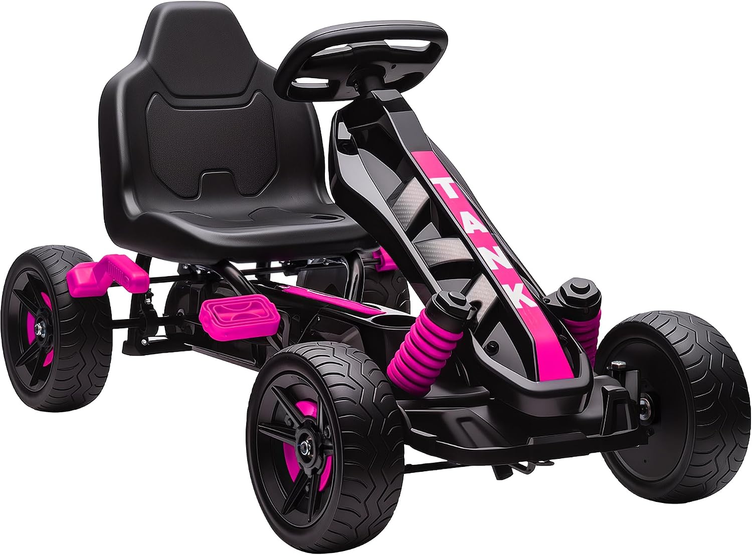 Detalle de AIYAPLAY 370-395V00PK skelter met pedalen, vrijloop en rem, roze