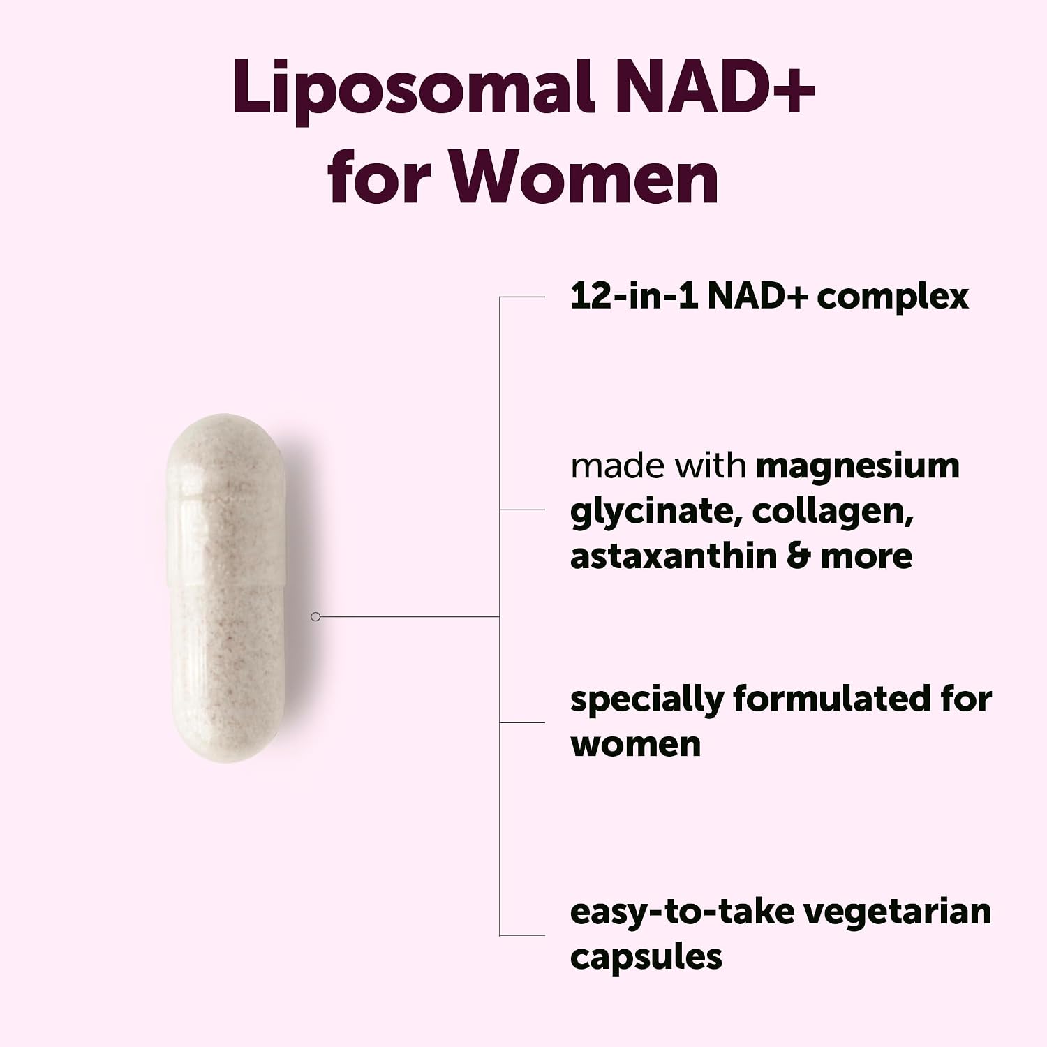 Detalle 2 de Micro Ingredients NAD+ Supplement, 180 Veggie Capsules