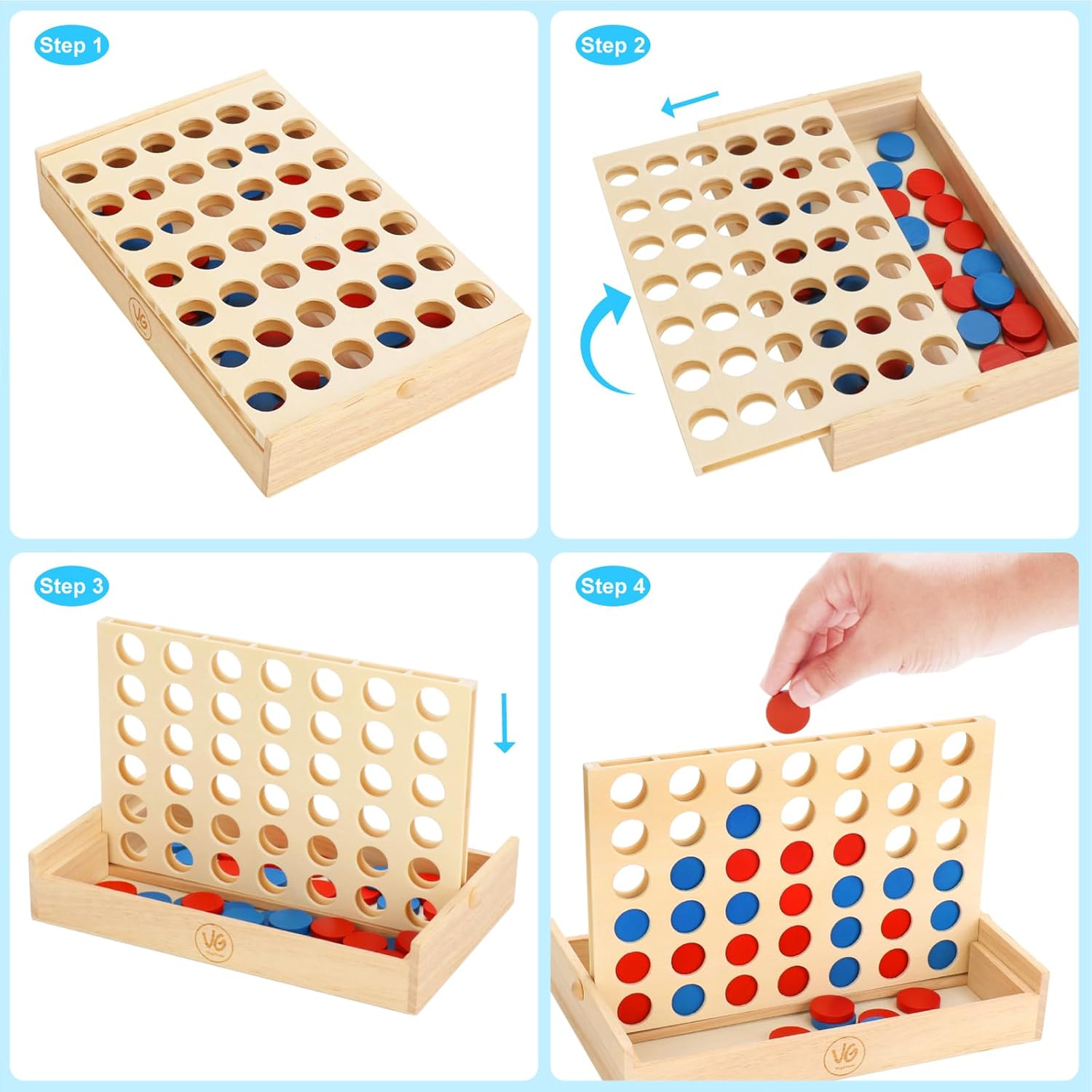 Thumbnail 6 de VingaHouse 4 in Einer Reihe Holz