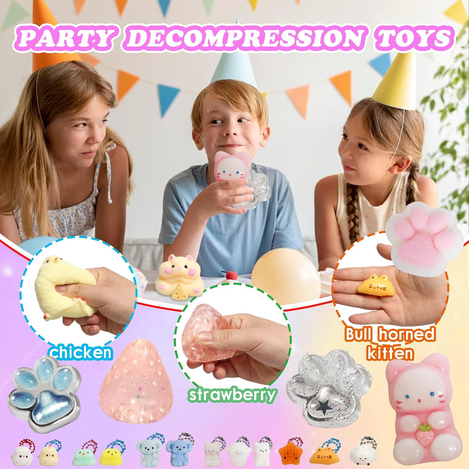 Thumbnail 4 de 19pcs Squishy Pack: Fidget Toys Kit for Kids 4–12