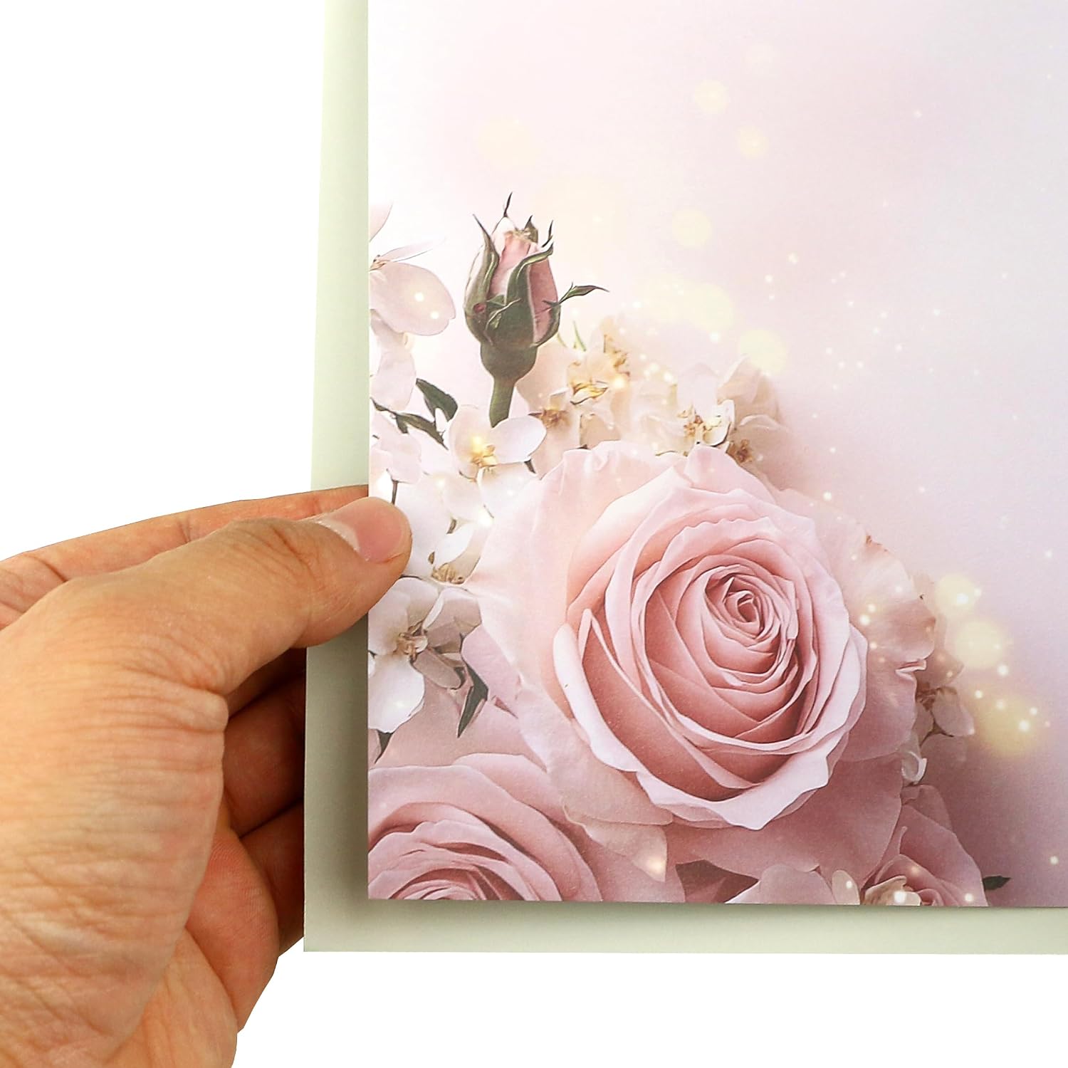 Thumbnail 3 de TzenvoGift Mom Birthday Card, Floral Double-Layer Card with Gold Foil