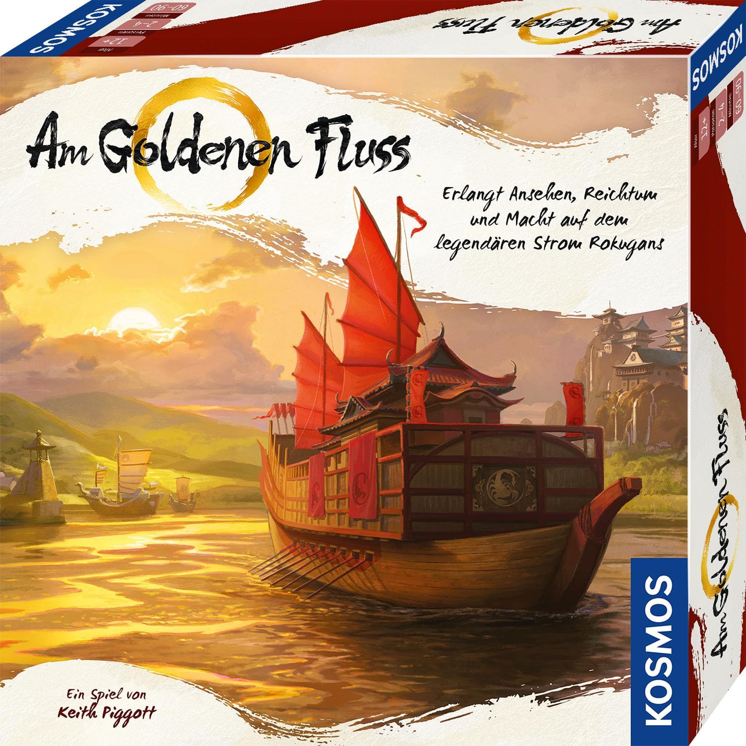 Detalle de Kosmos 685447 „Am goldenen Fluß“ – Strategiespiel für 2–4 Personen ab 12 Jahren