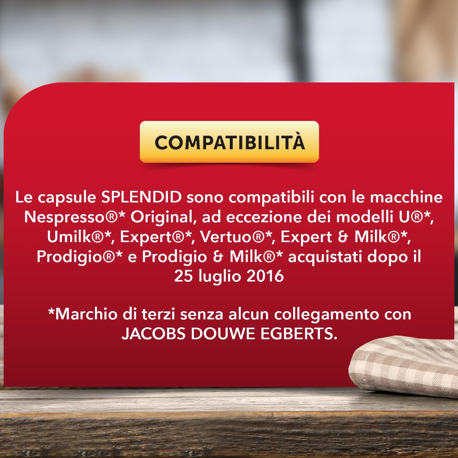 Detalle de Splendid Caffè Espresso Barista – 100 Capsule in Alluminio, Intensità 13, compatibile Nespresso original