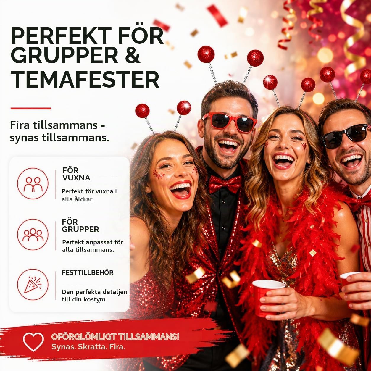 Detalle 2 de TK Gruppe Timo Klingler hårband för maskerad och karneval