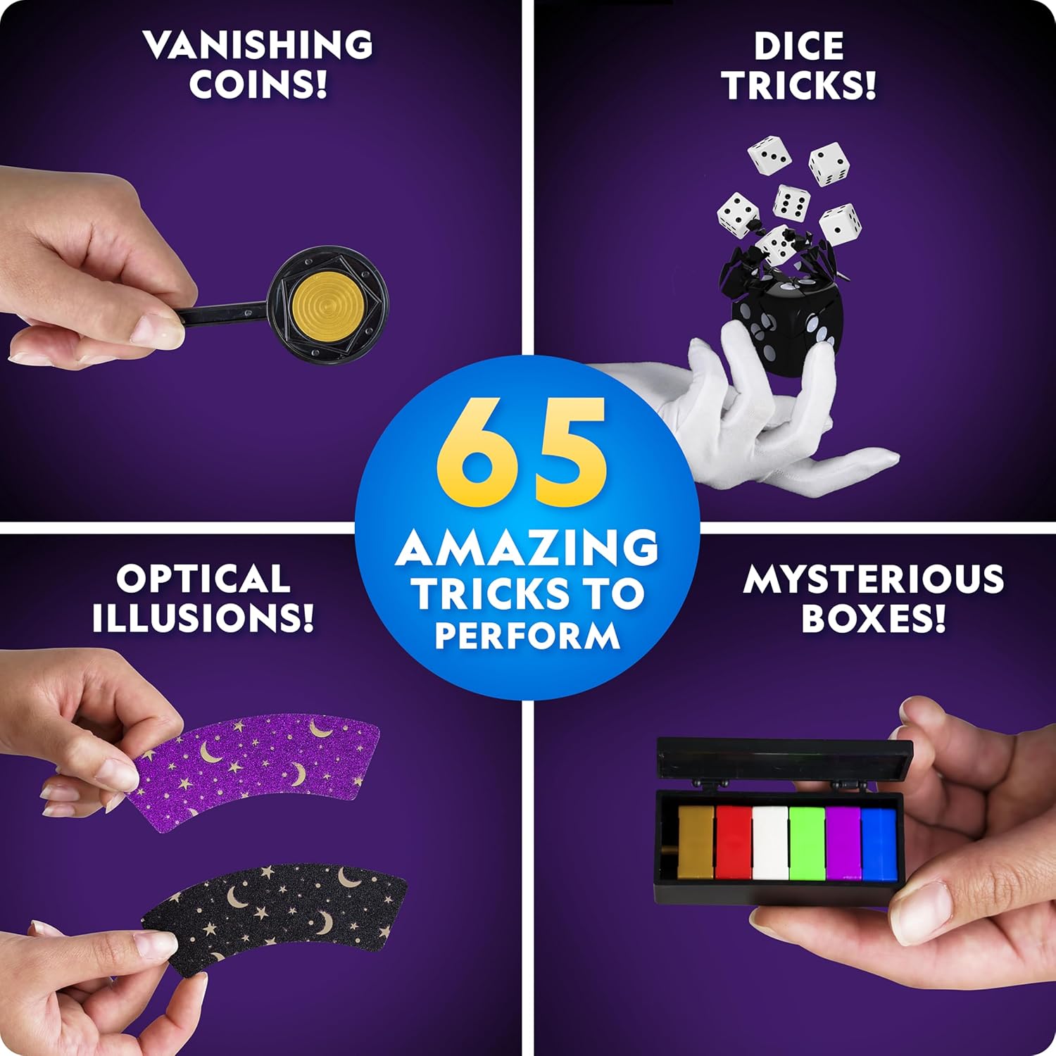 Detalle de National Geographic Mega Magic Set – 65 Tricks for Kids with Step-by-Step Video Guidance