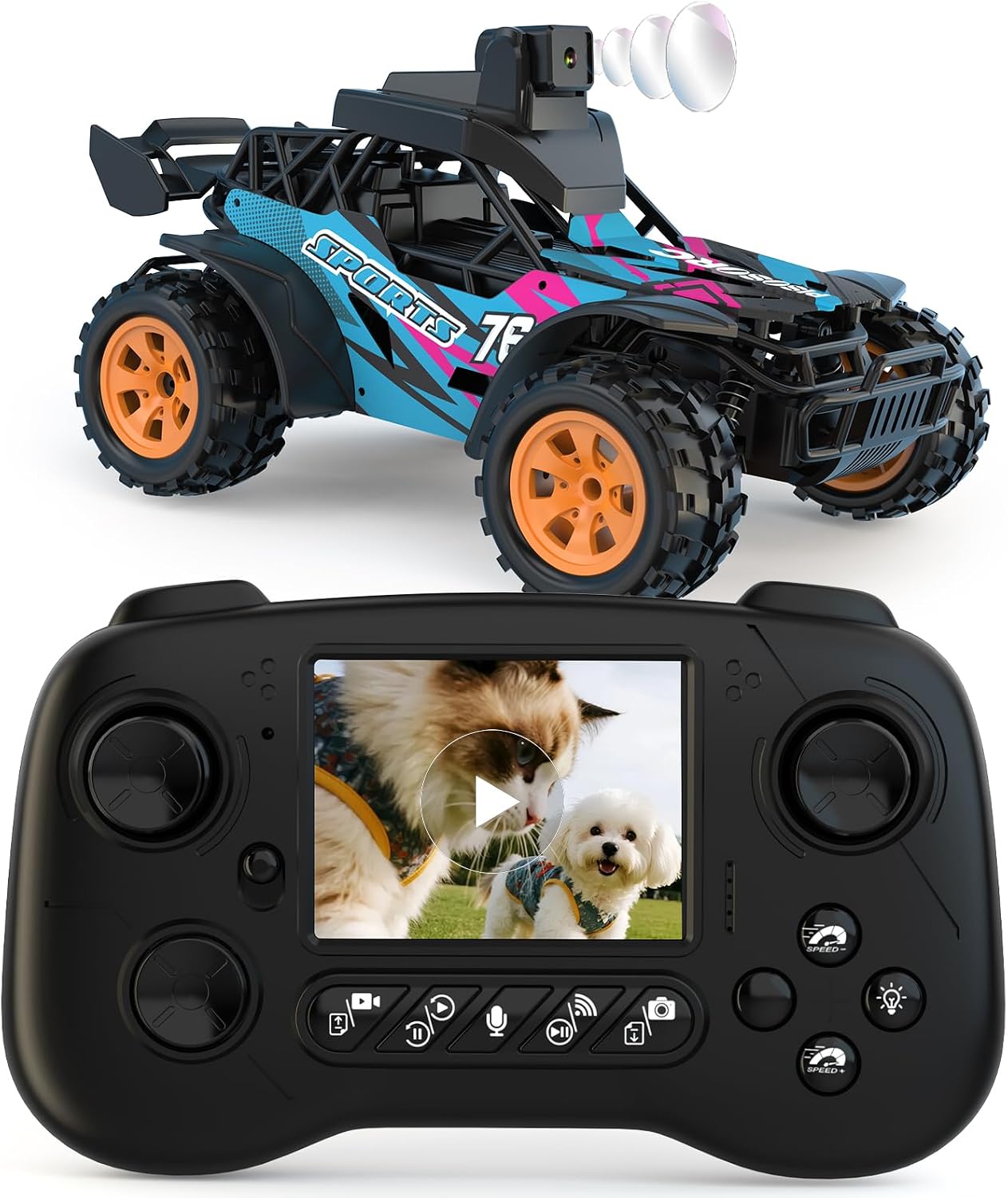Detalle de RC Camera Truck with 2.8-Inch LCD Screen