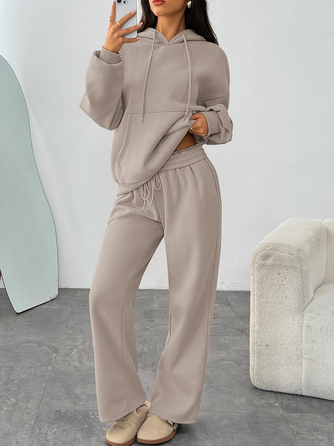 Detalle de Trendy Queen 2-Piece Oversized Sweatshirt Set