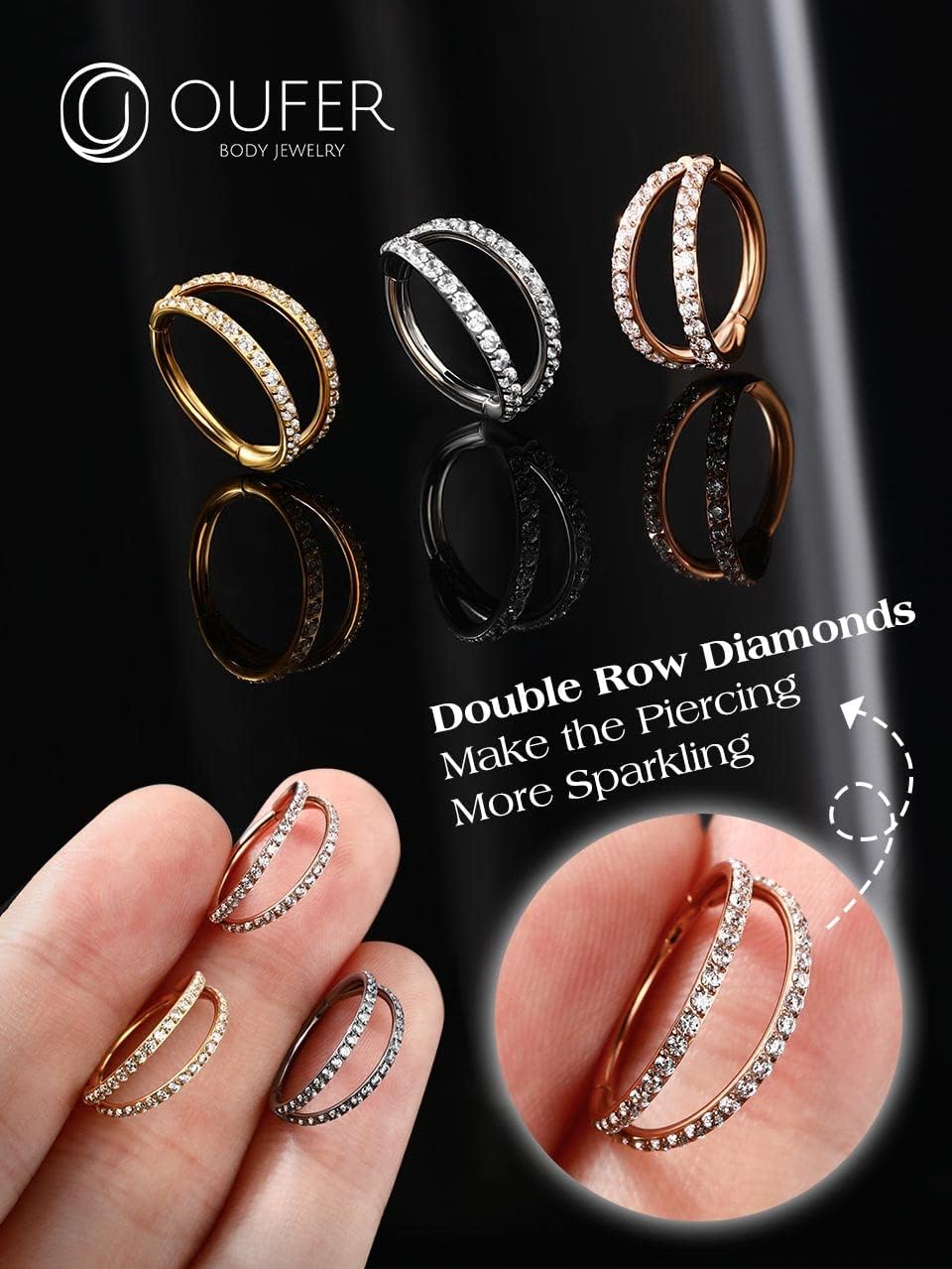 Thumbnail 4 de OUFER Body Piercing 16G Helix Boucles d'oreilles