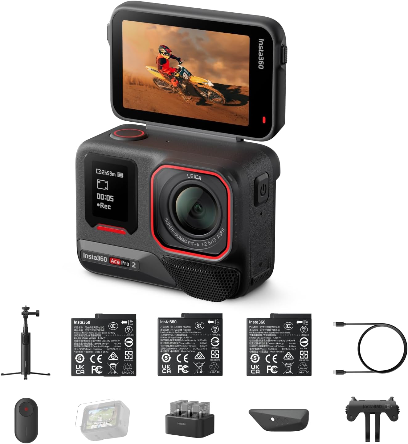 Detalle de Insta360 Ace Pro 2 Creator‑Bundle 8K Actionkamera