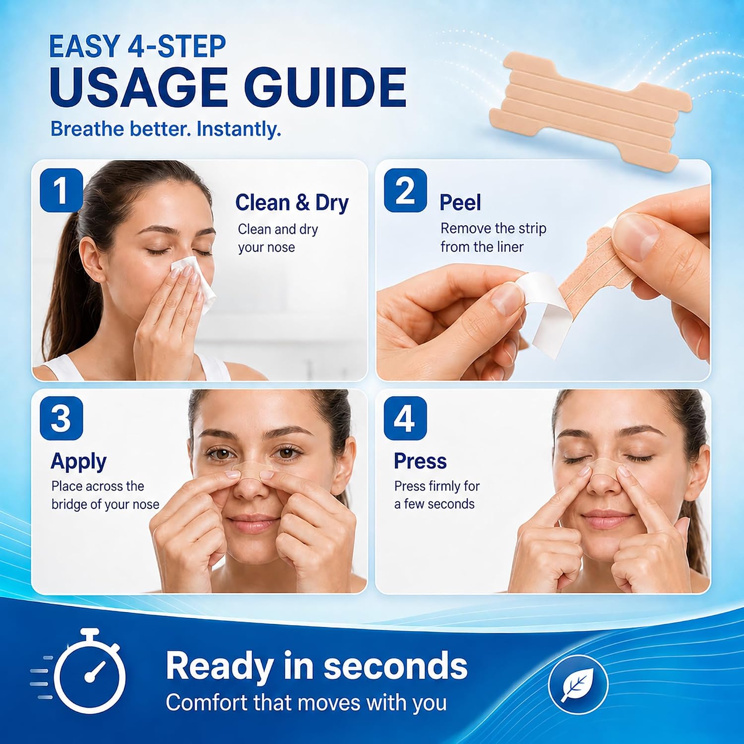 Thumbnail 6 de Nasal Strips, 60 Count