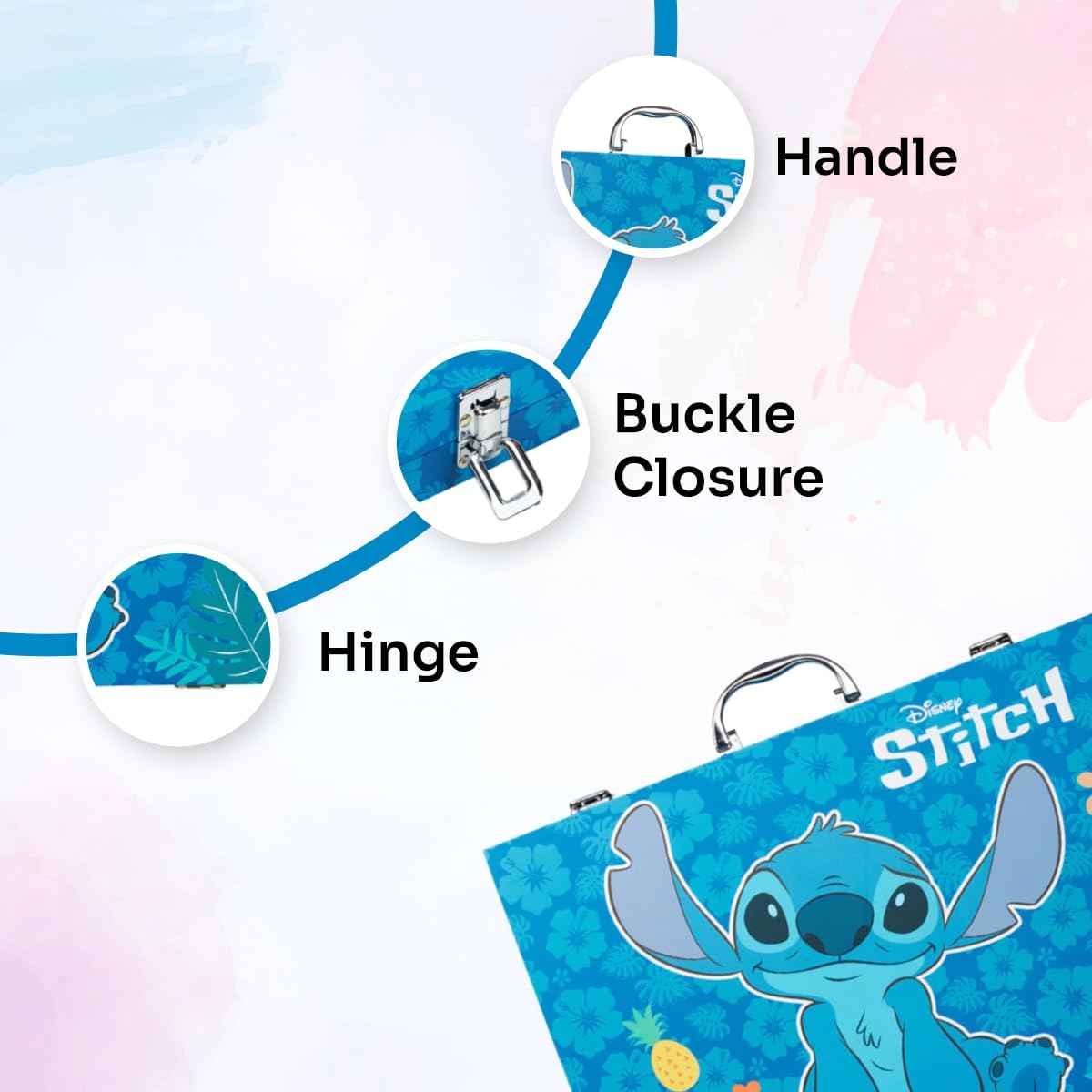 Thumbnail 2 de Disney Stitch Art Set 130+ piece kids' colouring kit 🎨