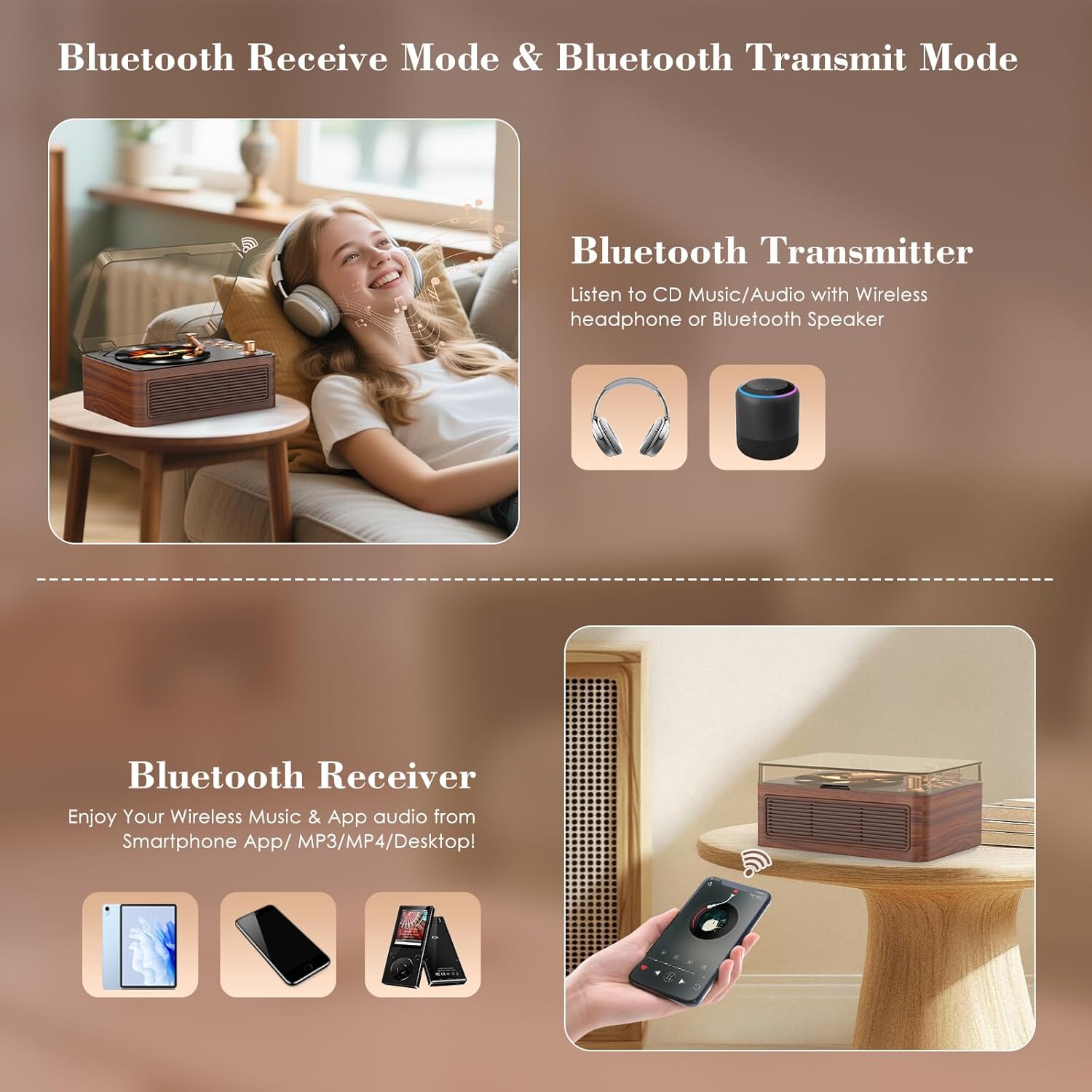Thumbnail 3 de Kegaudio CD Player Portable Bluetooth