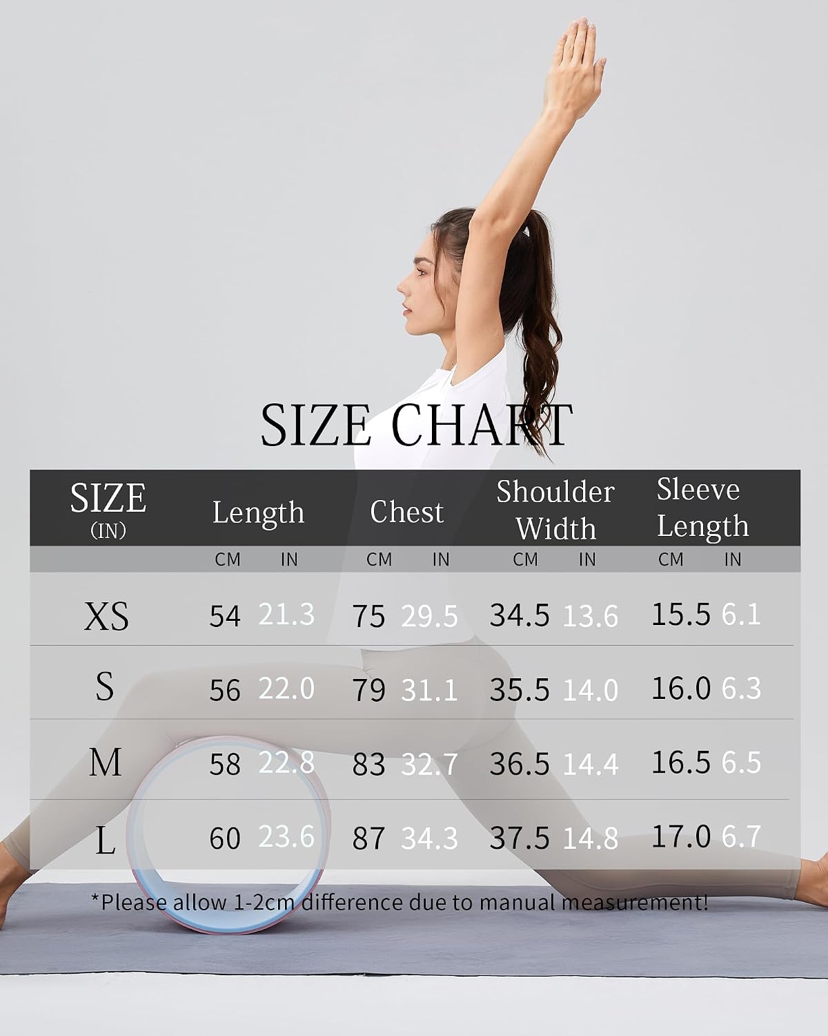 Detalle 2 de POIHIDE Seamless Gym T Shirts Women Short Sleeve – Tummy Control Compression Top