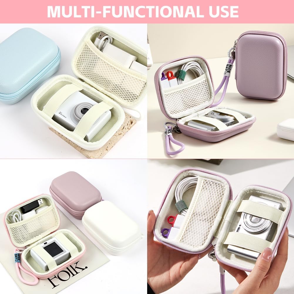 Thumbnail 6 de Ainiv small digital camera case with strap — compact PU+EVA camera pouch for Sony, Casio, Canon & more