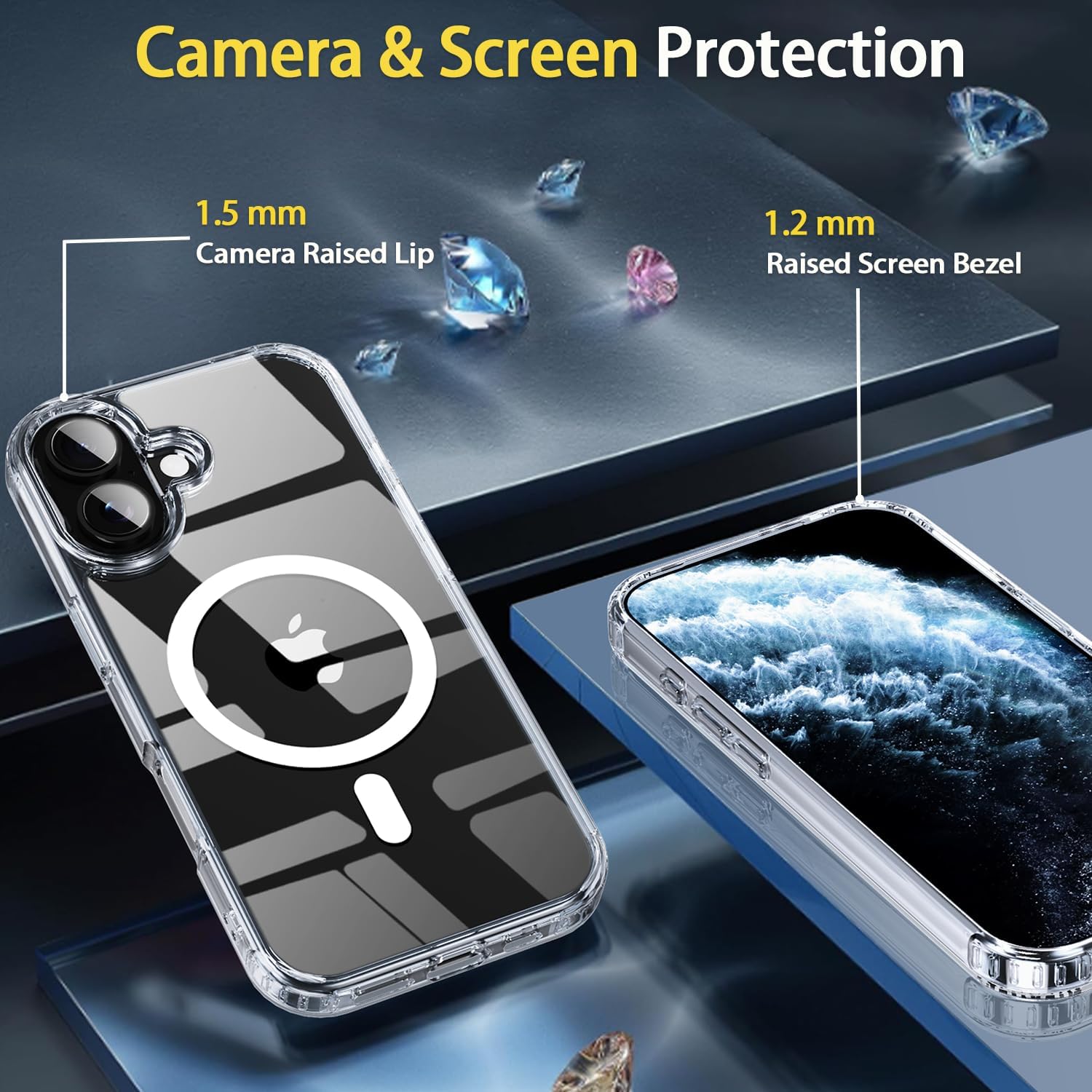 Thumbnail 4 de PinLiSheng iPhone 17 Pro Max Clear Magnetic Case