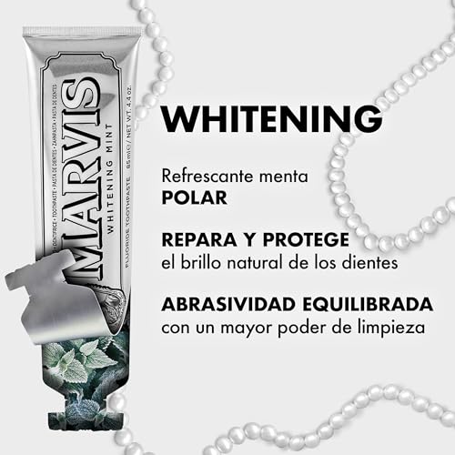 Thumbnail 2 de Marvis Pasta de dientes blanqueante de menta, 85 ml — cuidado bucal de lujo para blanqueamiento natural