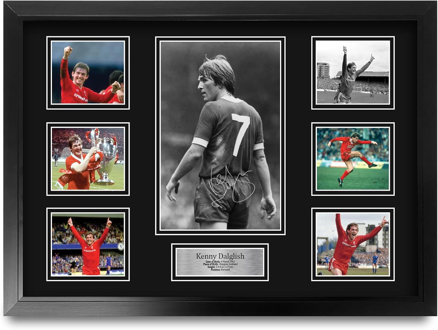 Thumbnail 6 de Kenny Dalglish Liverpool A4 portrait framed signed autograph style picture by HWC Trading
