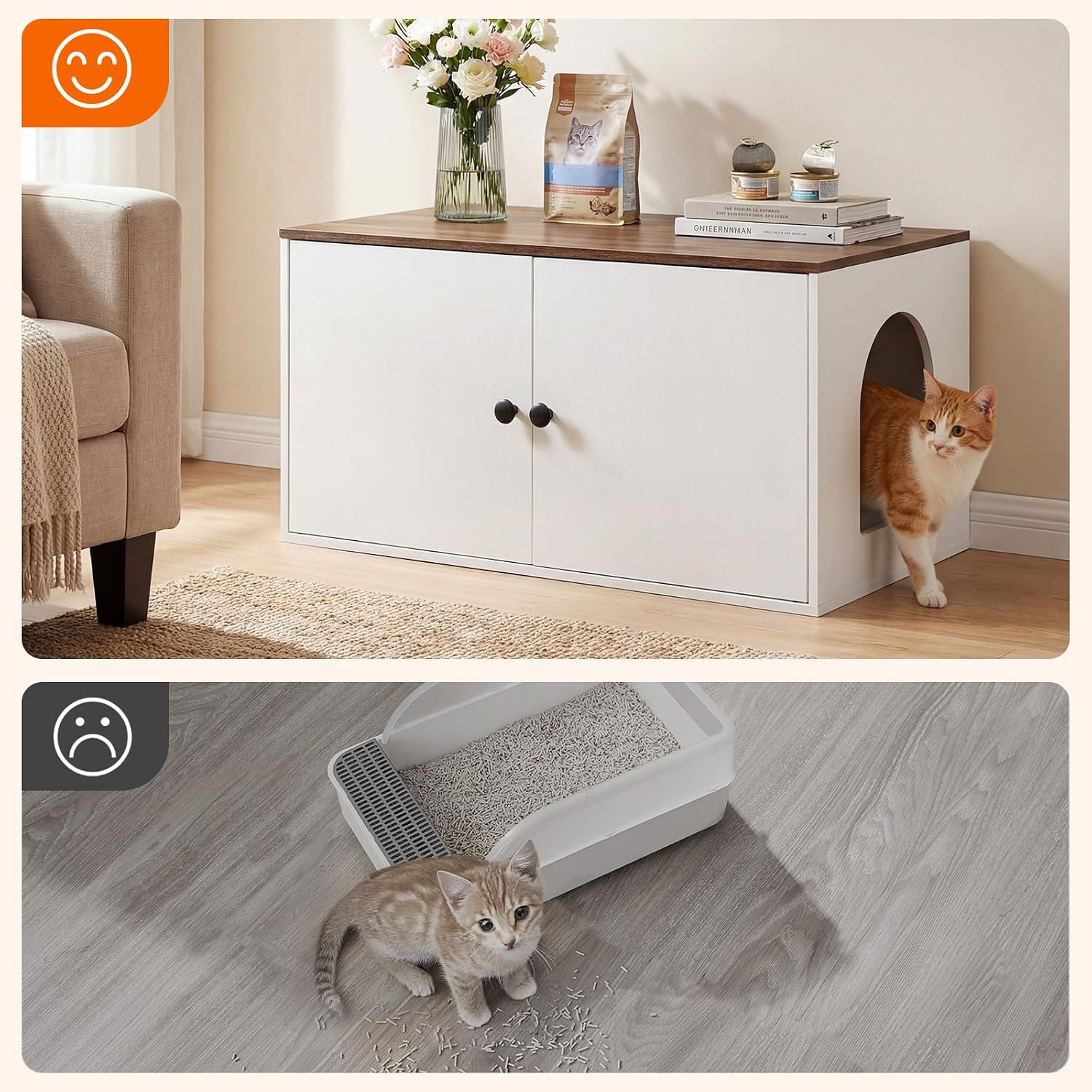 Thumbnail 6 de HOOBRO EWH40MW01 mueble arenero 80×45×41,5 cm