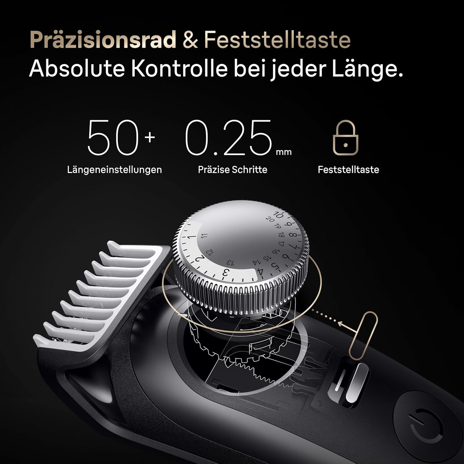 Detalle 2 de Braun BT9565 Series 9 Barttrimmer 180 Min
