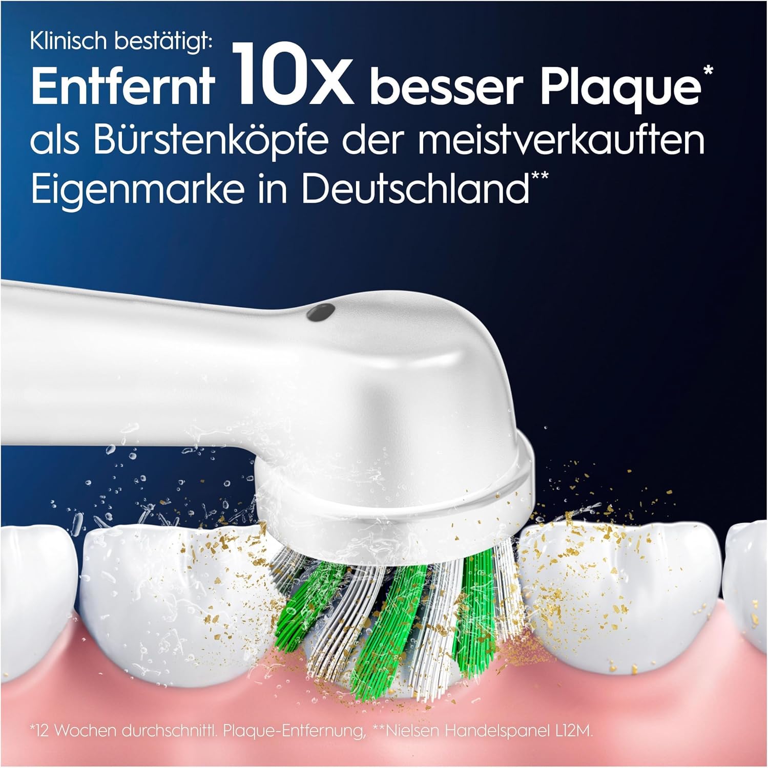 Detalle 2 de Oral-B Pro CrossAction Aufsteckbürsten 8 Stück 🪥