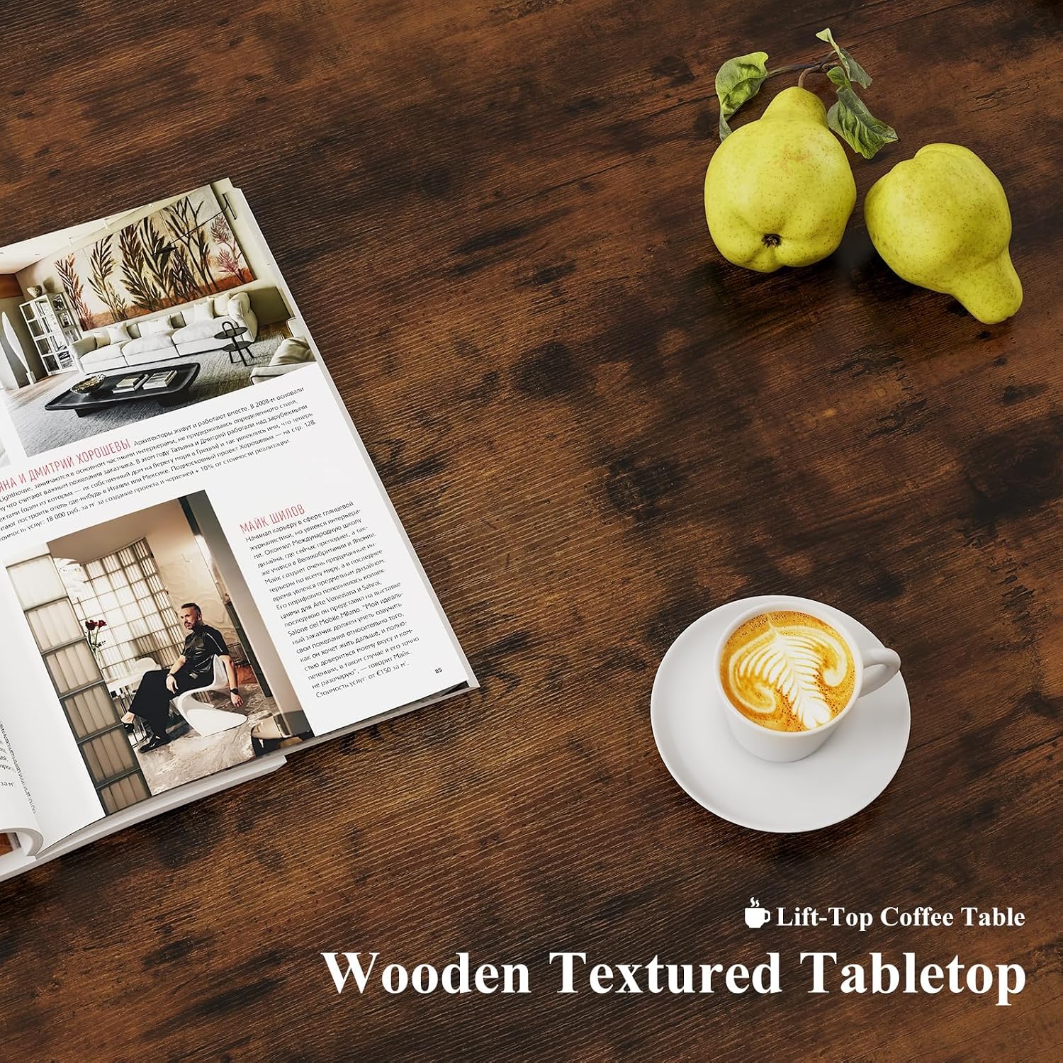 Thumbnail 6 de DUMOS Lift-Top Coffee Table, Wood