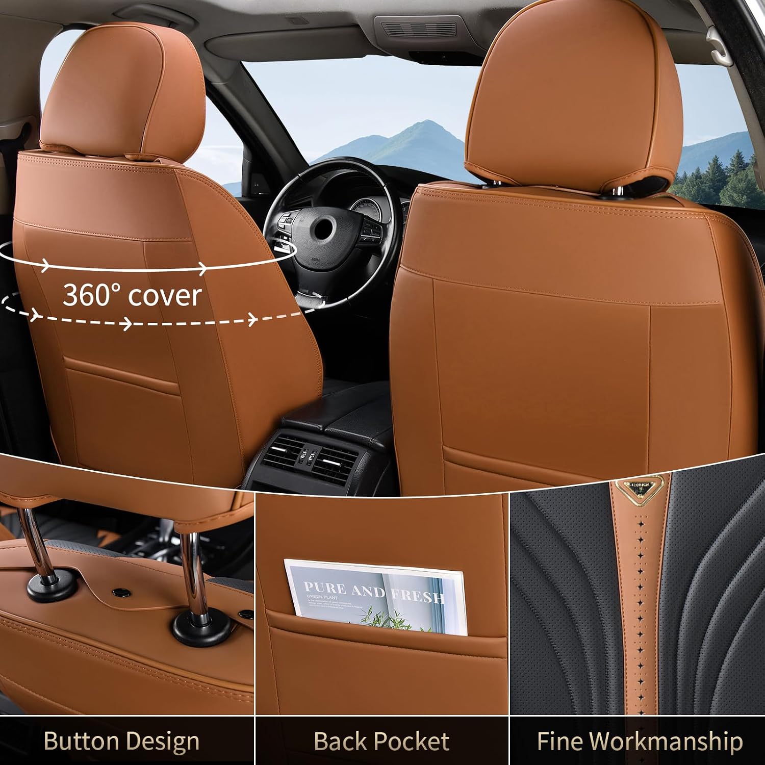Detalle de FLORICH Front Seat Covers, 2-Piece