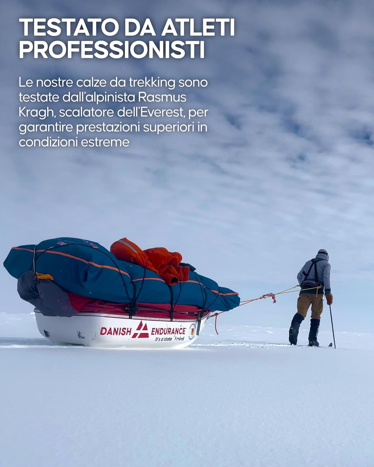 Thumbnail 5 de DANISH ENDURANCE Calze lunghe trekking in lana merino con effetto anti- vesciche (1 o 3 paia) uomo e donna