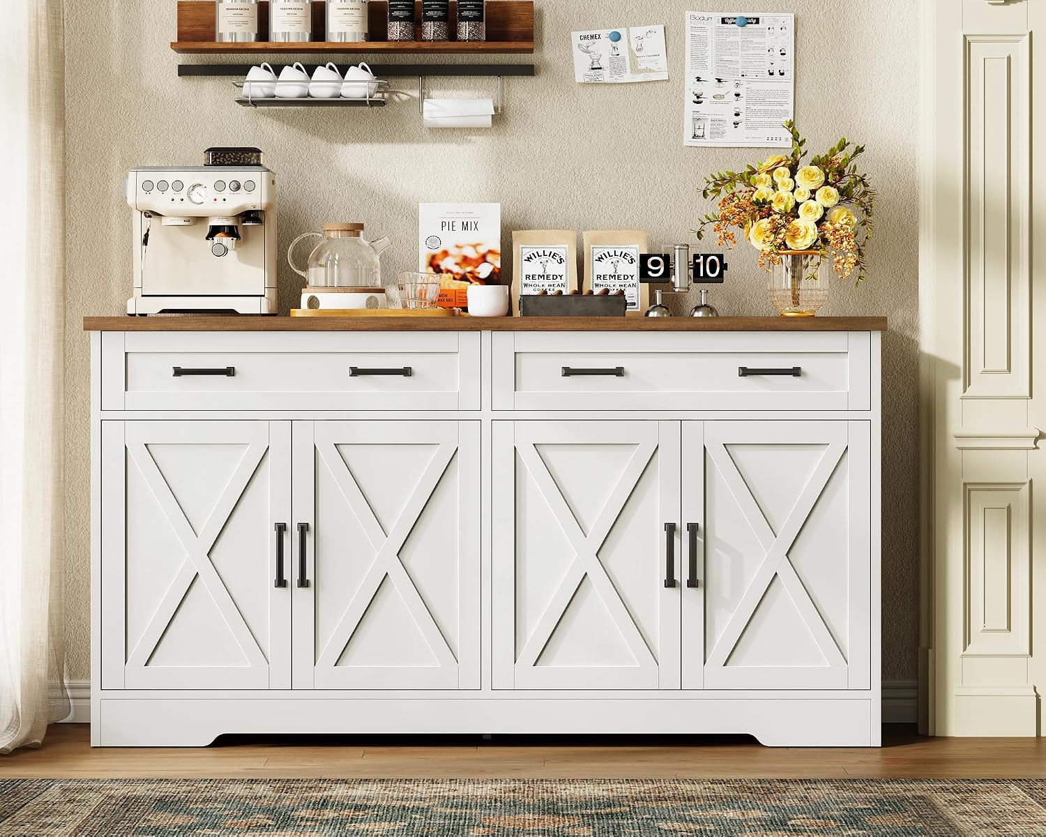 Detalle 1 de Usikey Buffet Cabinet, 55.1-Inch