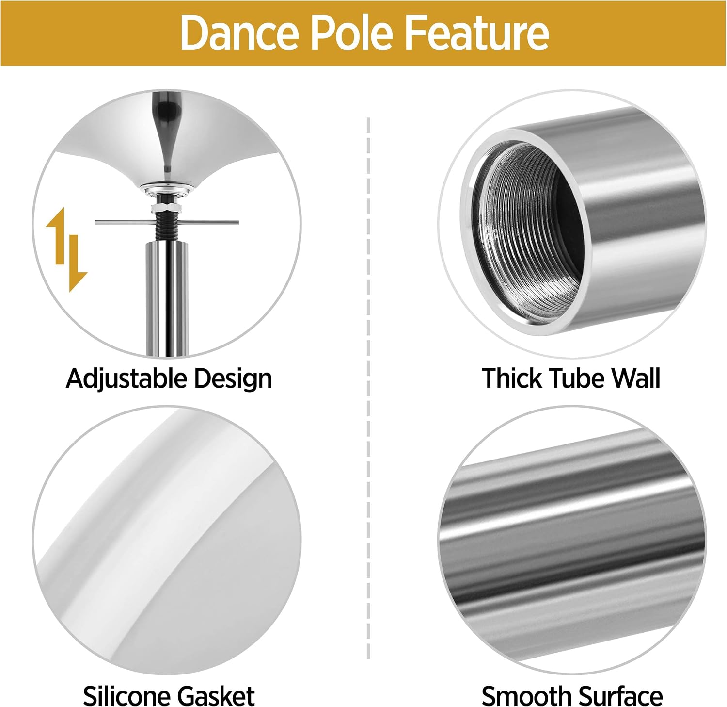 Thumbnail 4 de Yaheetech Dance Pole 45mm