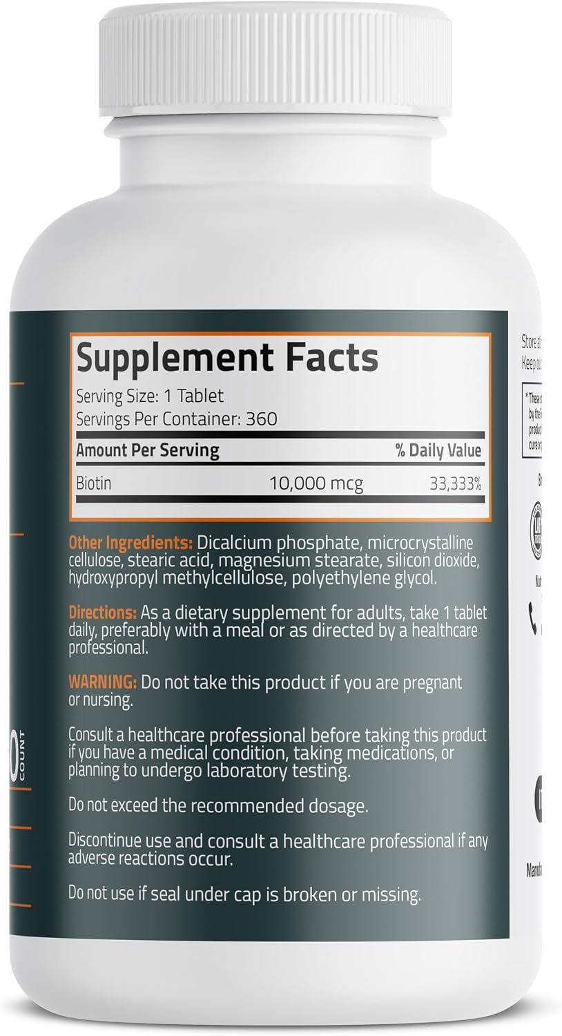 Detalle de Bronson Biotin Supplement, 360 Tablets