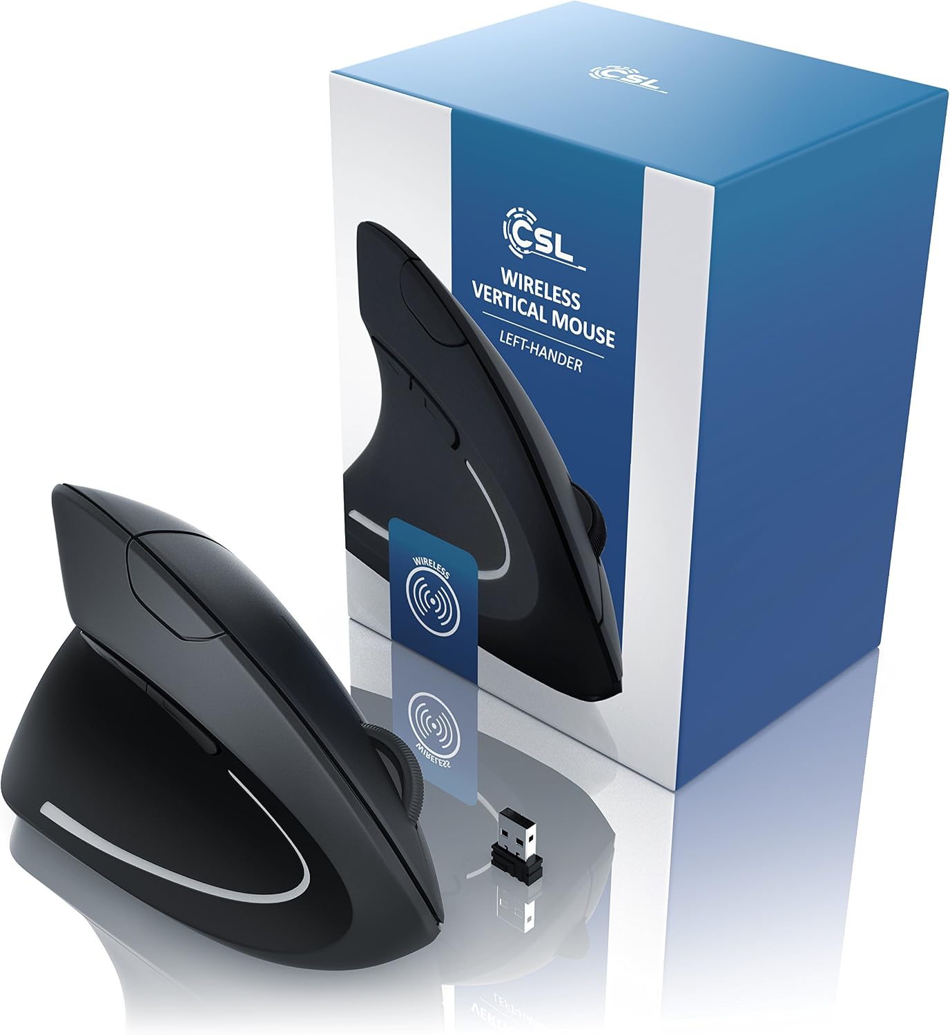 Thumbnail 5 de CSL optische Wireless Maus vertikal Linkshänder