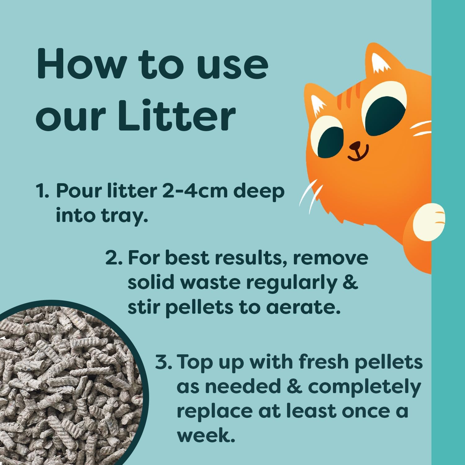 Detalle 2 de Breeder Celect All-Natural Cat Litter (30L) – 99% Recycled Paper, Non-Clumping, Biodegradable & Compostable