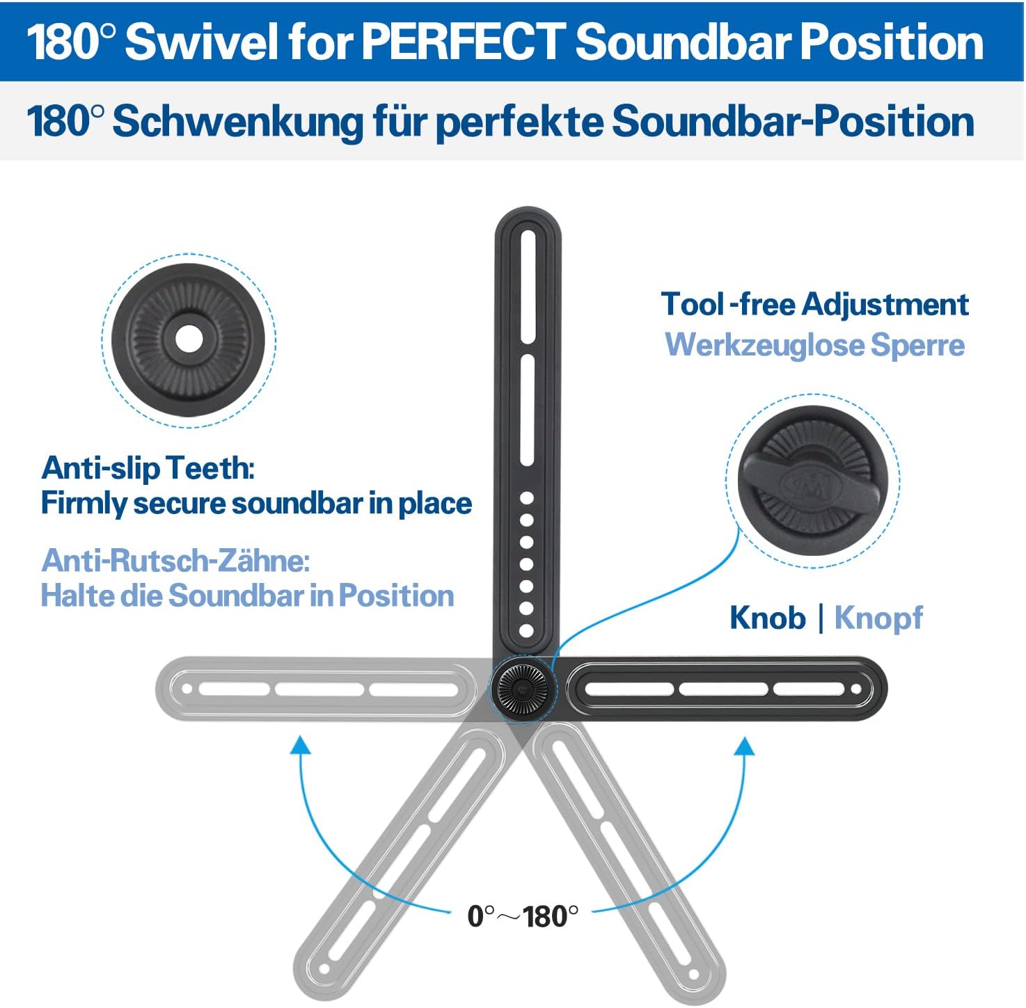 Detalle 2 de Mounting Dream MD5420-021 soundbar bracket 6.8 kg