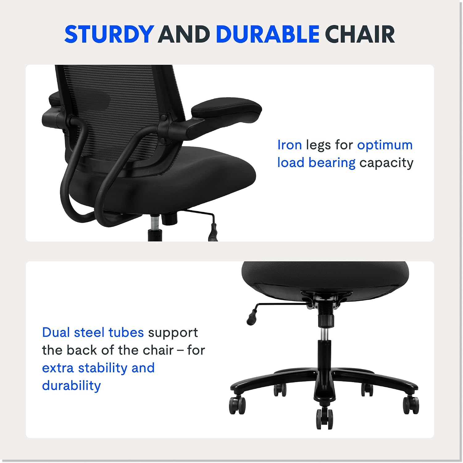 Thumbnail 5 de FLEXISPOT Heavy-Duty Ergonomic Office Chair (227 kg Capacity) for Big & Tall Users