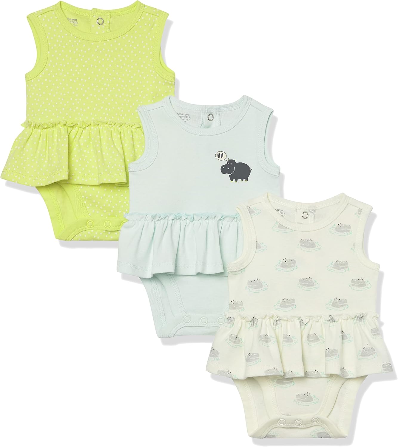 Thumbnail 6 de Amazon Essentials Baby Mädchen Ärmellose Body-Kleid aus Baumwolle (Bodysuit-Kleider)