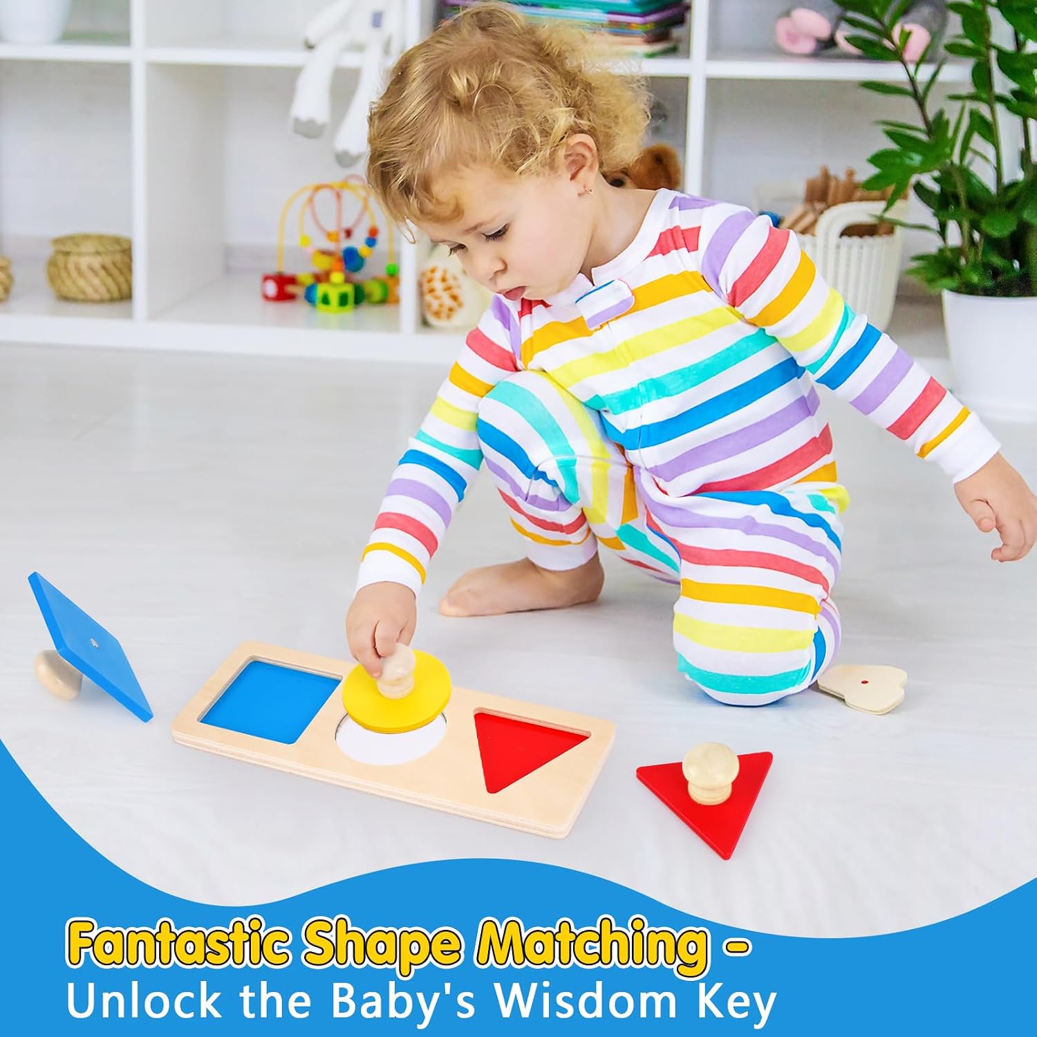 Detalle 2 de KMTJT Montessori Toys for 1 Year Old Toddlers — A Complete Learning Set in Wooden Montessori Style