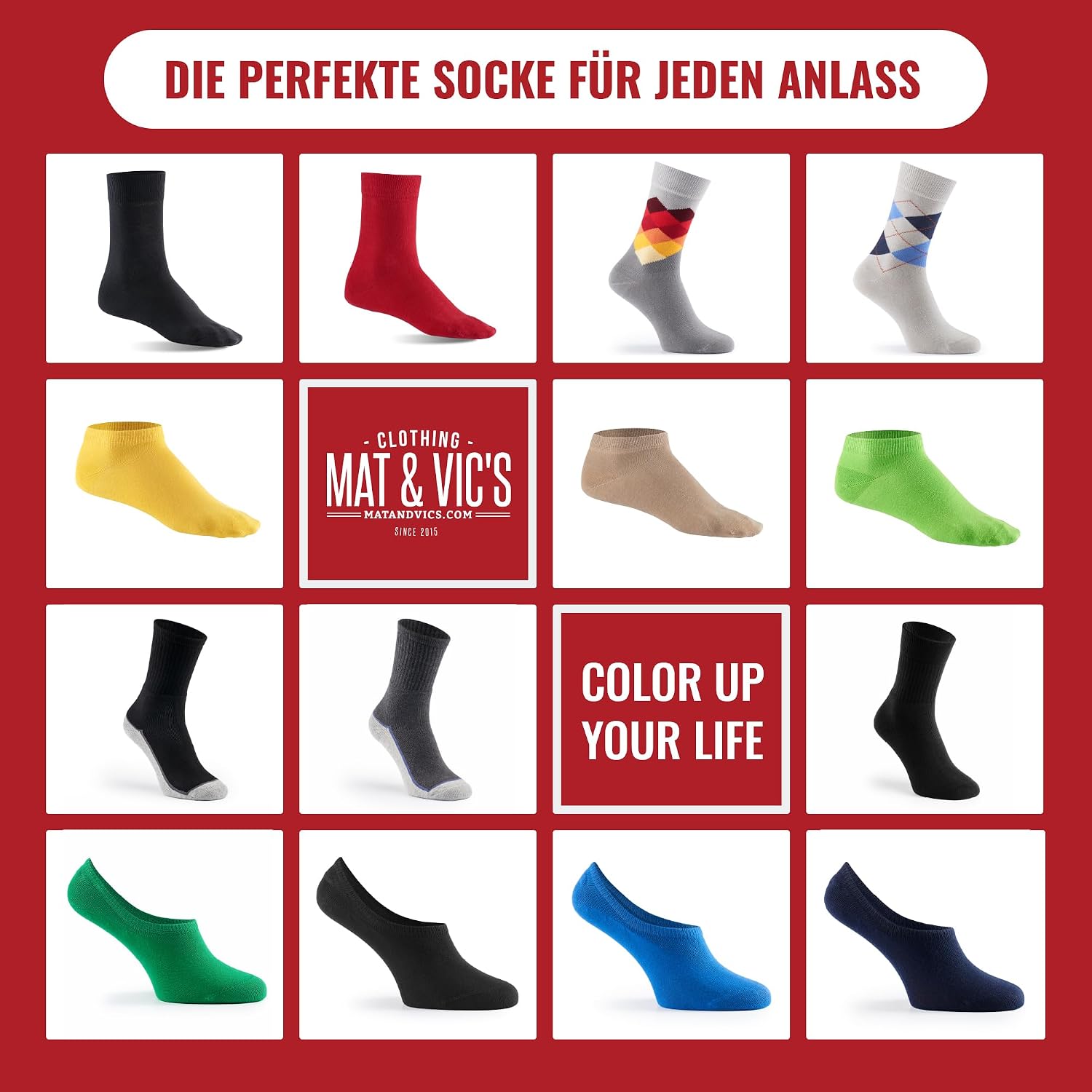 Thumbnail 6 de Mat & Vic's Socken 43-46 aus Baumwolle