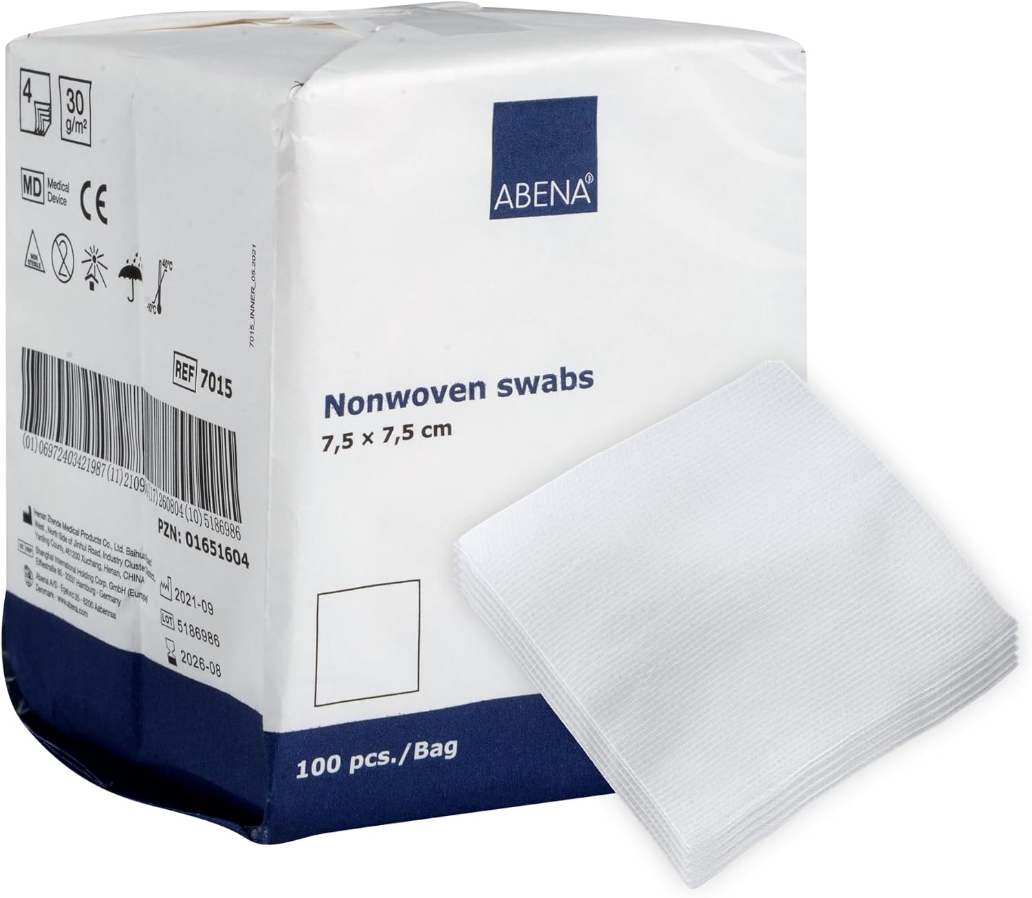 Thumbnail 6 de ABENA Gauze Pads 10x10cm (200 Pack) – Non-Sterile, Non-Adhesive, Soft 4-Ply Absorbent Dressings