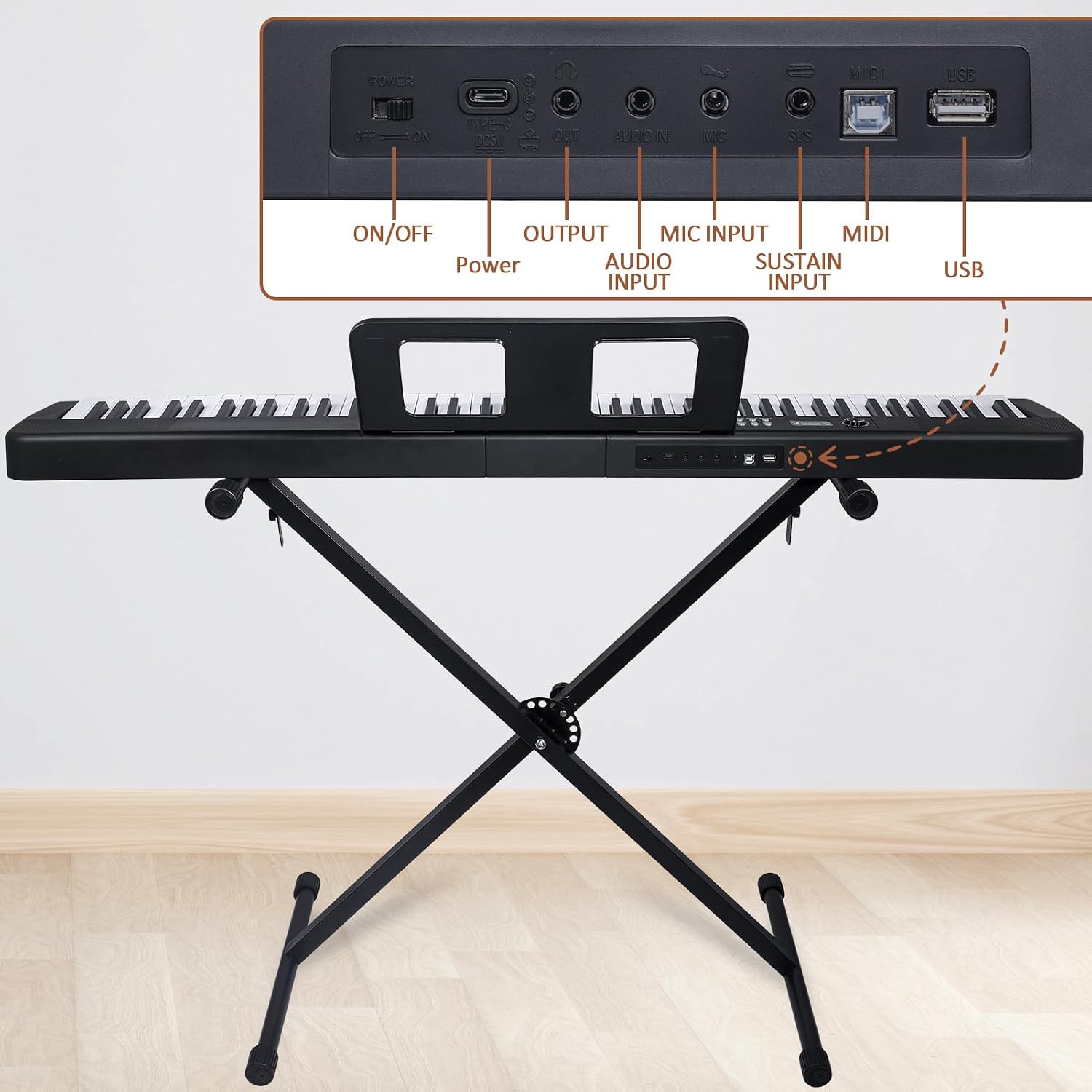 Thumbnail 3 de 88-Key Digital Piano Keyboard
