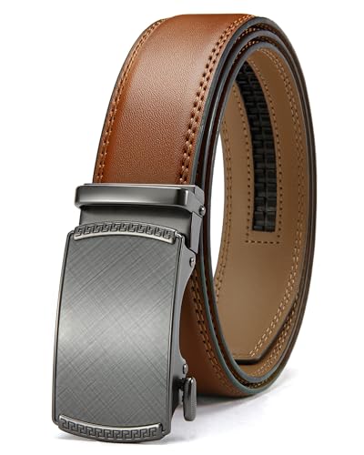 Detalle de CHAOREN Gürtel Herren – Automatik Ledergürtel 35 mm ohne Löcher
