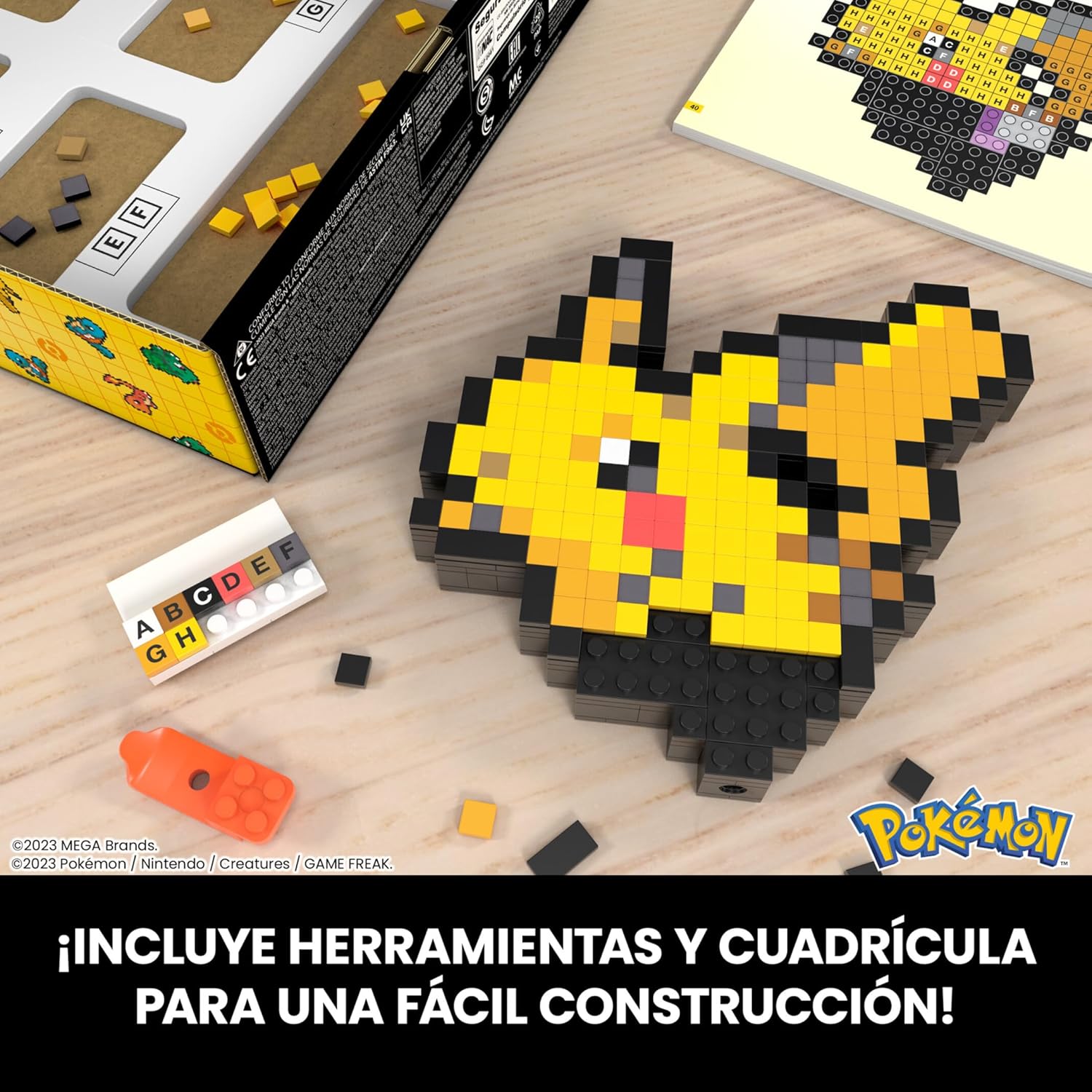 Thumbnail 5 de Mega Pokémon Pixel Art Pikachu 🧩, 400 Bloques de Construcción