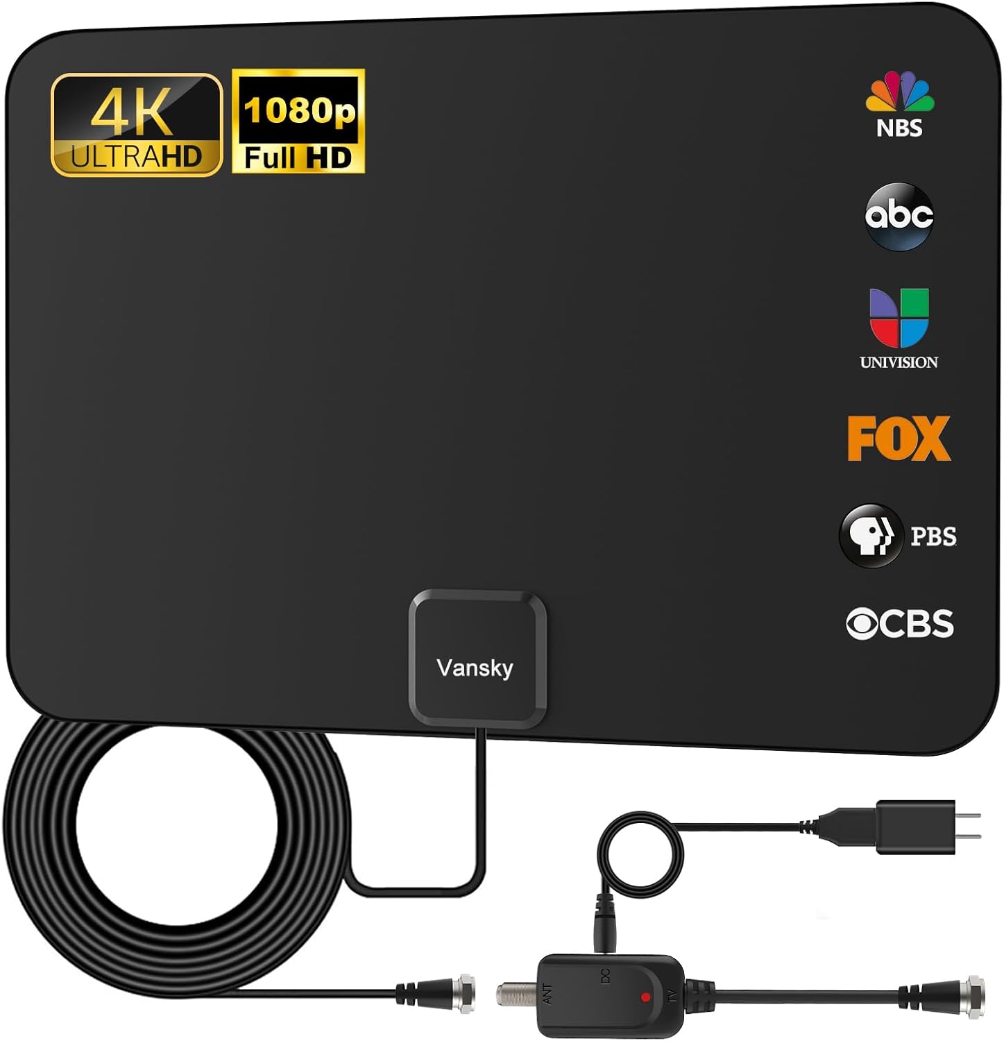 Digital Amplified Indoor HDTV Antenna 16.5ft