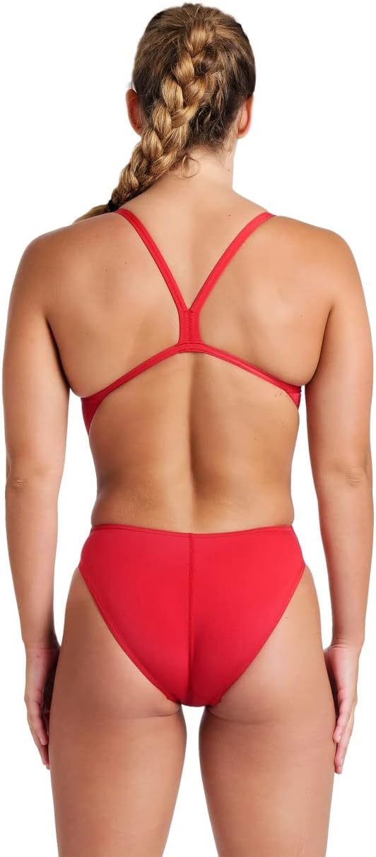 Detalle de ARENA Team MaxLife Damen-Badeanzug – einfarbig, sportlich, Rücken, Training