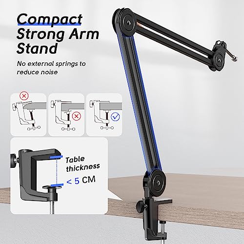 Thumbnail 4 de FIFINE Mikrofonarm – verstellbar, robust und platzsparend mit Adapter und Kabelbindern