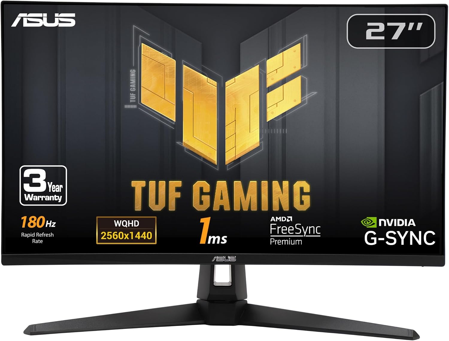 Detalle de ASUS TUF VG27AQ3A 27-Inch QHD Gaming Monitor
